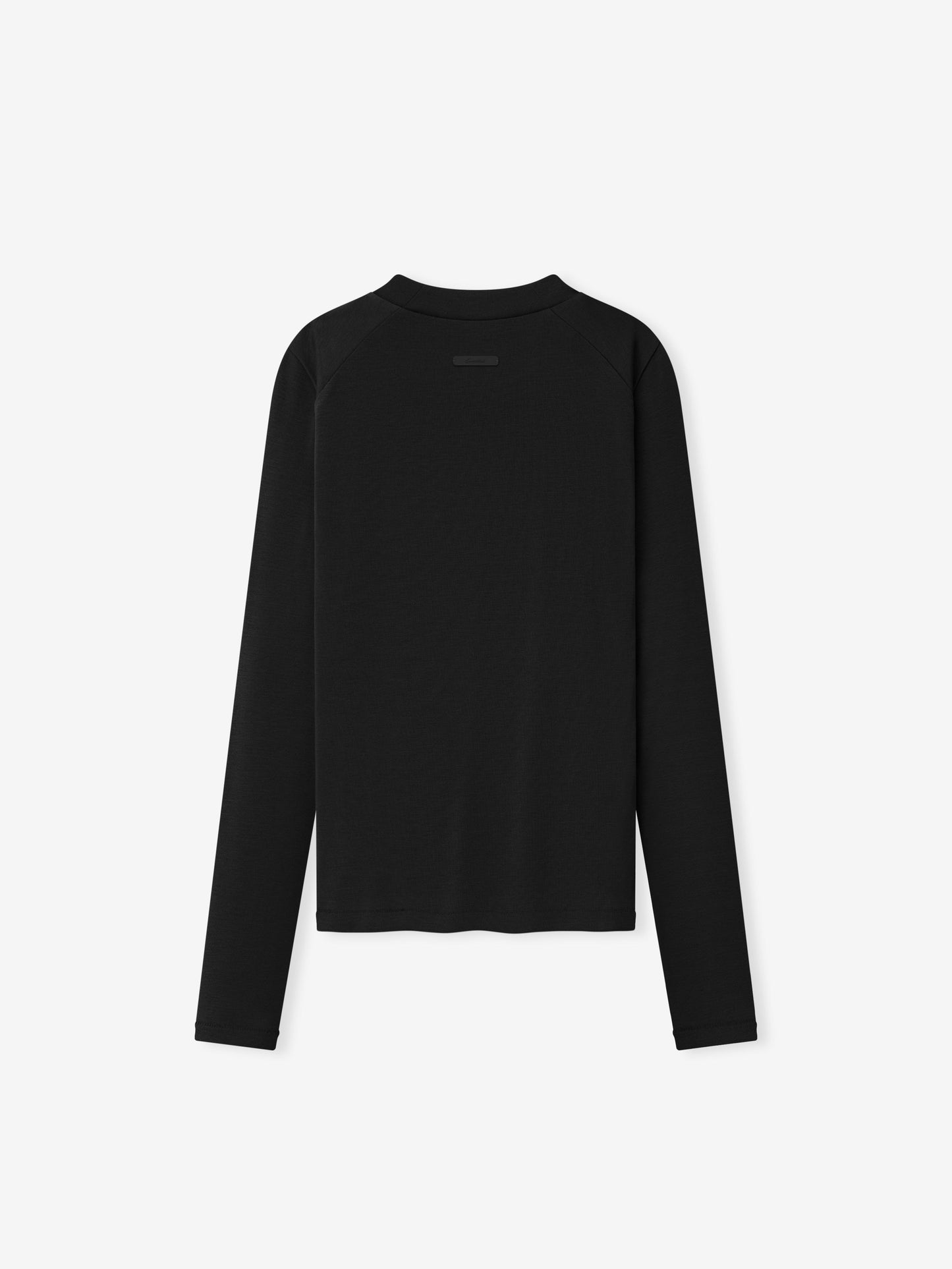 Womens Rib Fitted Long Sleeve Tee