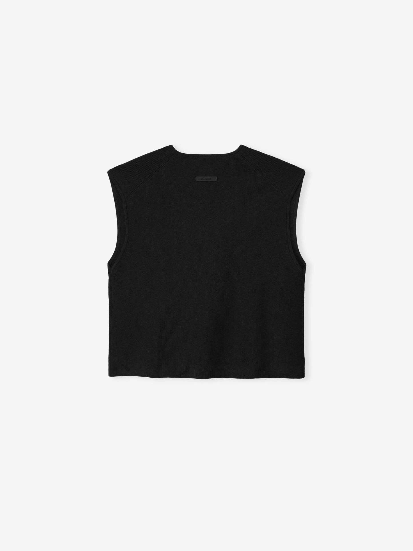 Womens Signature Rib Knit Cropped Top
