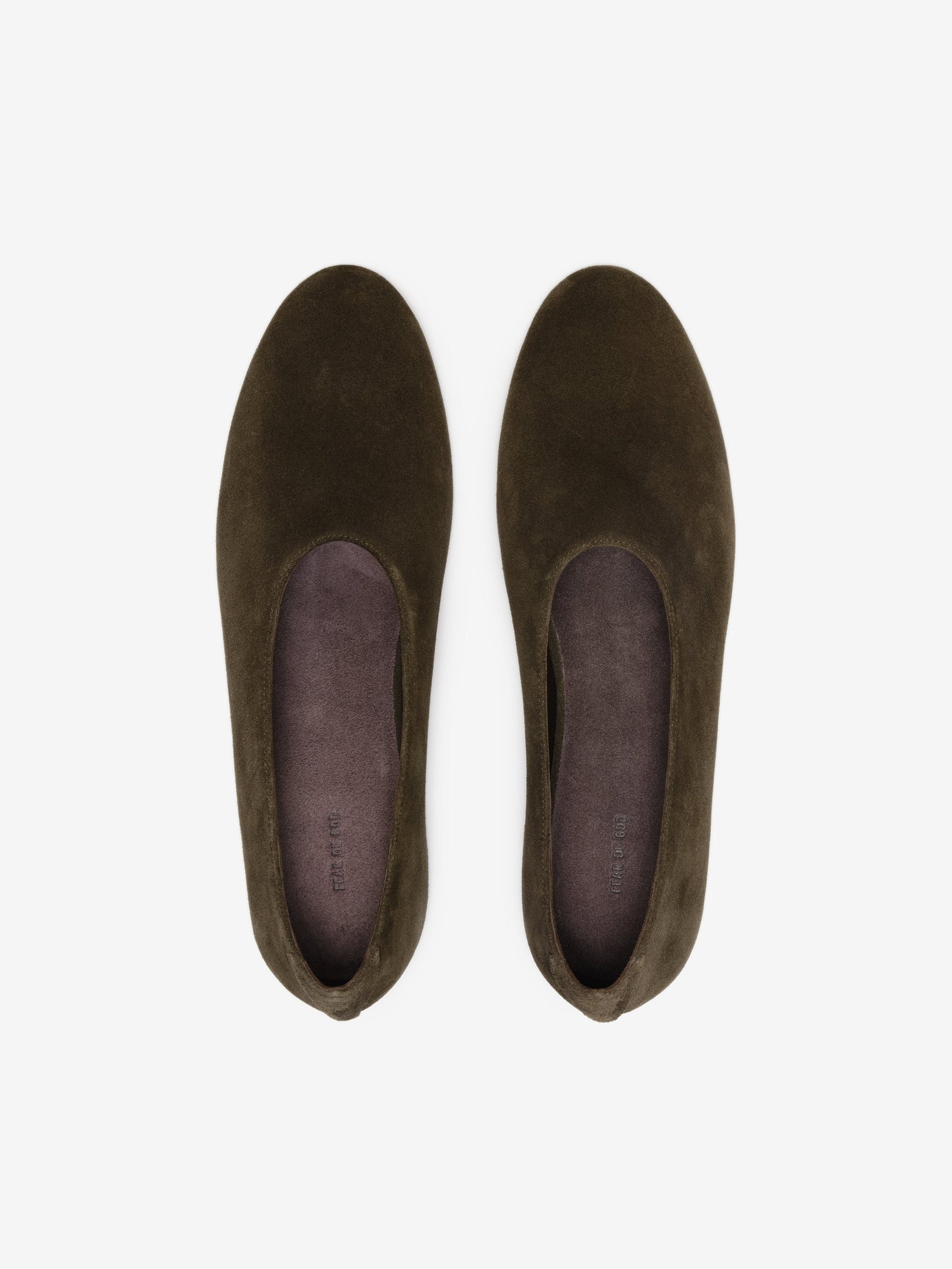 Womens Suede Ballerina