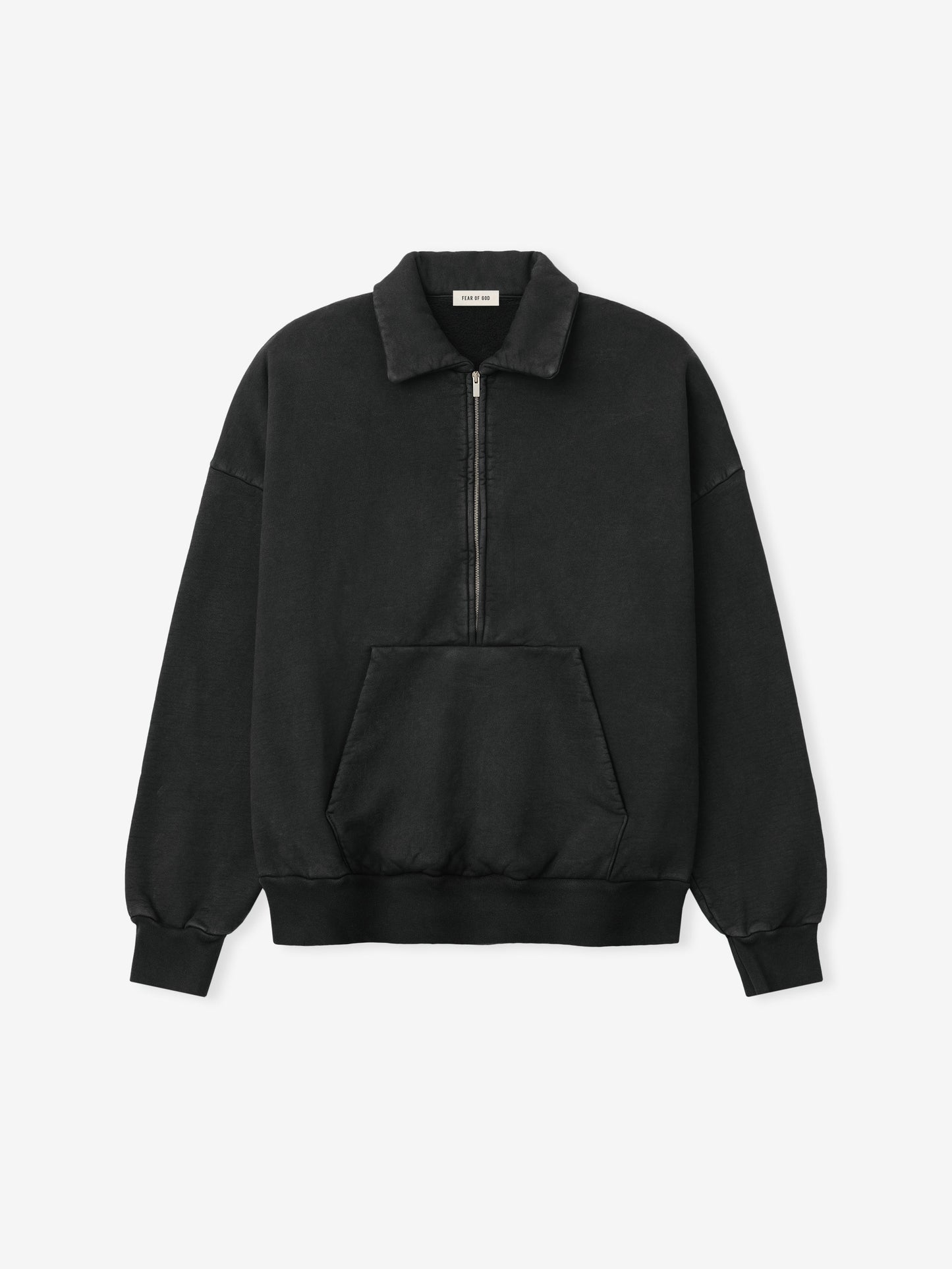 Sunfaded Half Zip Polo Sweatshirt