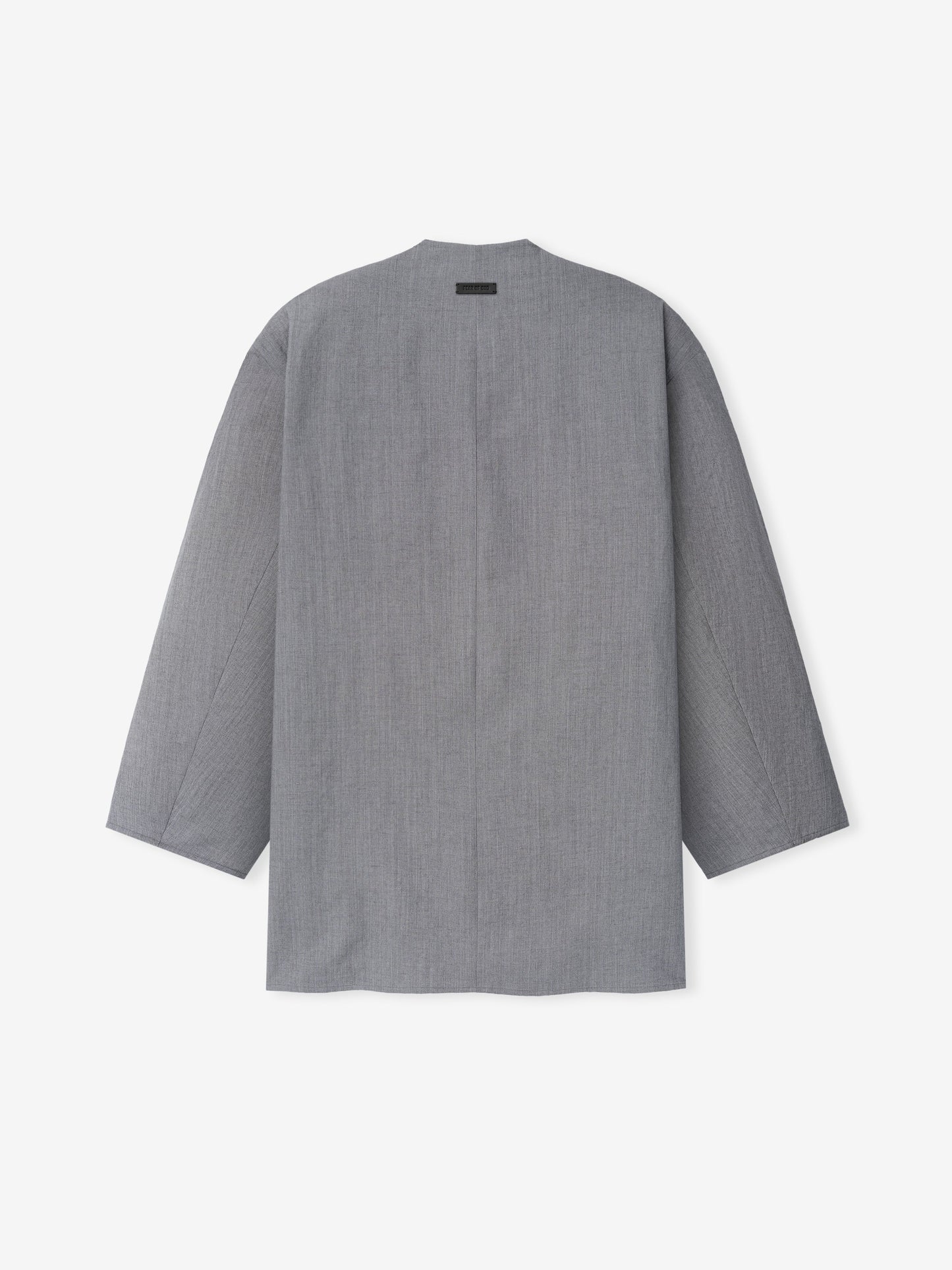 Wool Linen Collarless Sport Jacket