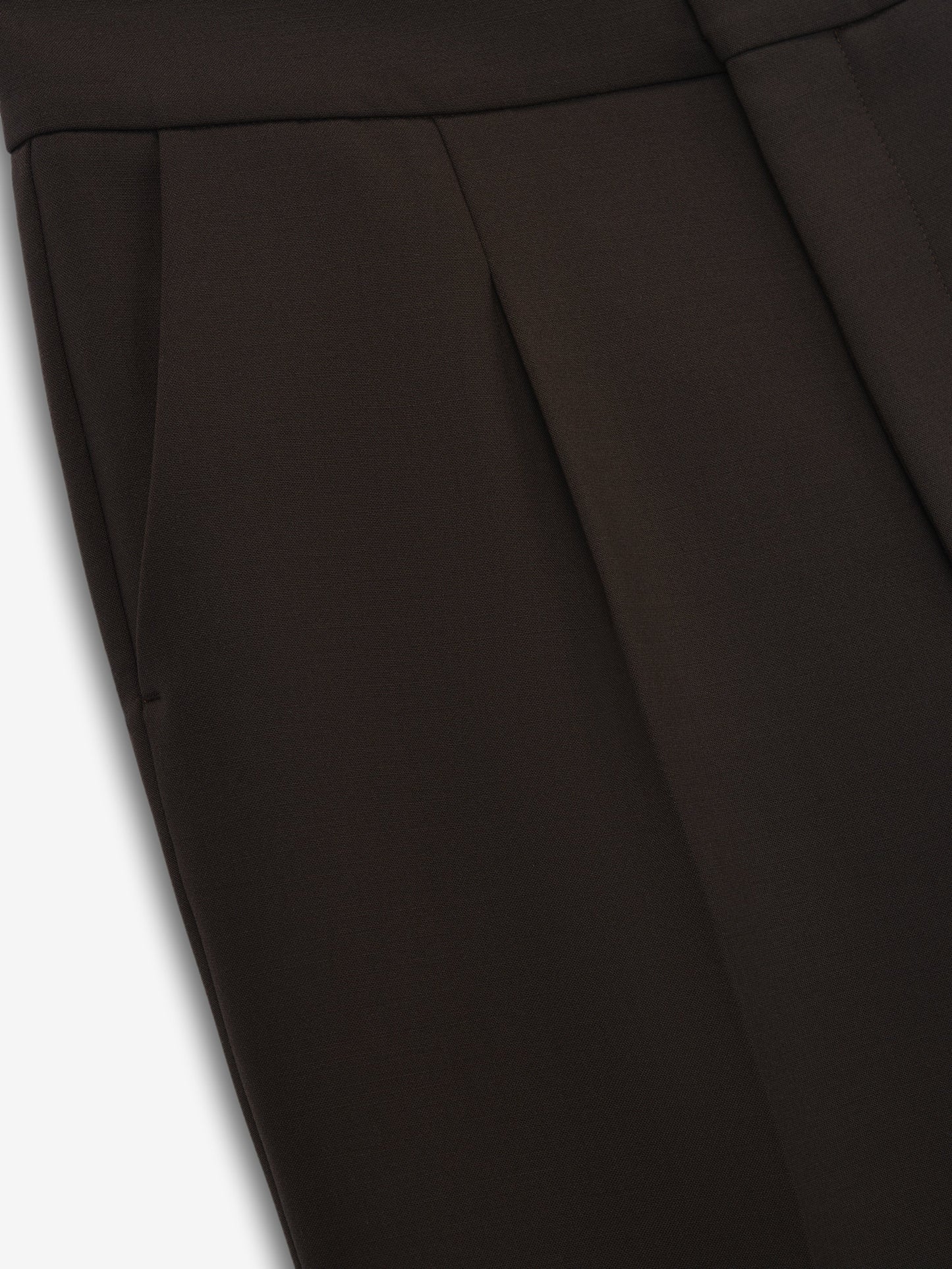 Double Weave Wool Tailored Flared Pants