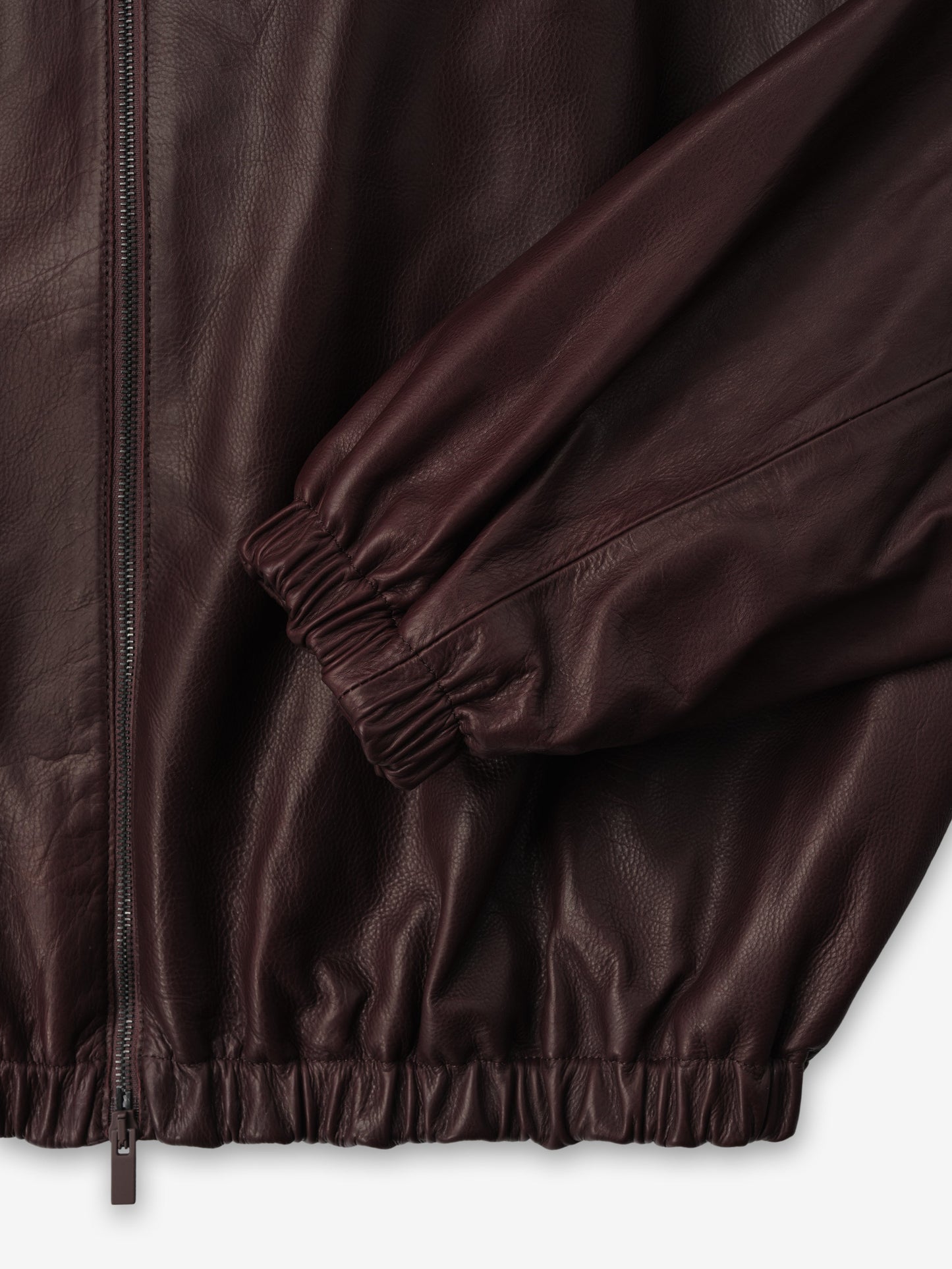 Womens Leather Track Jacket