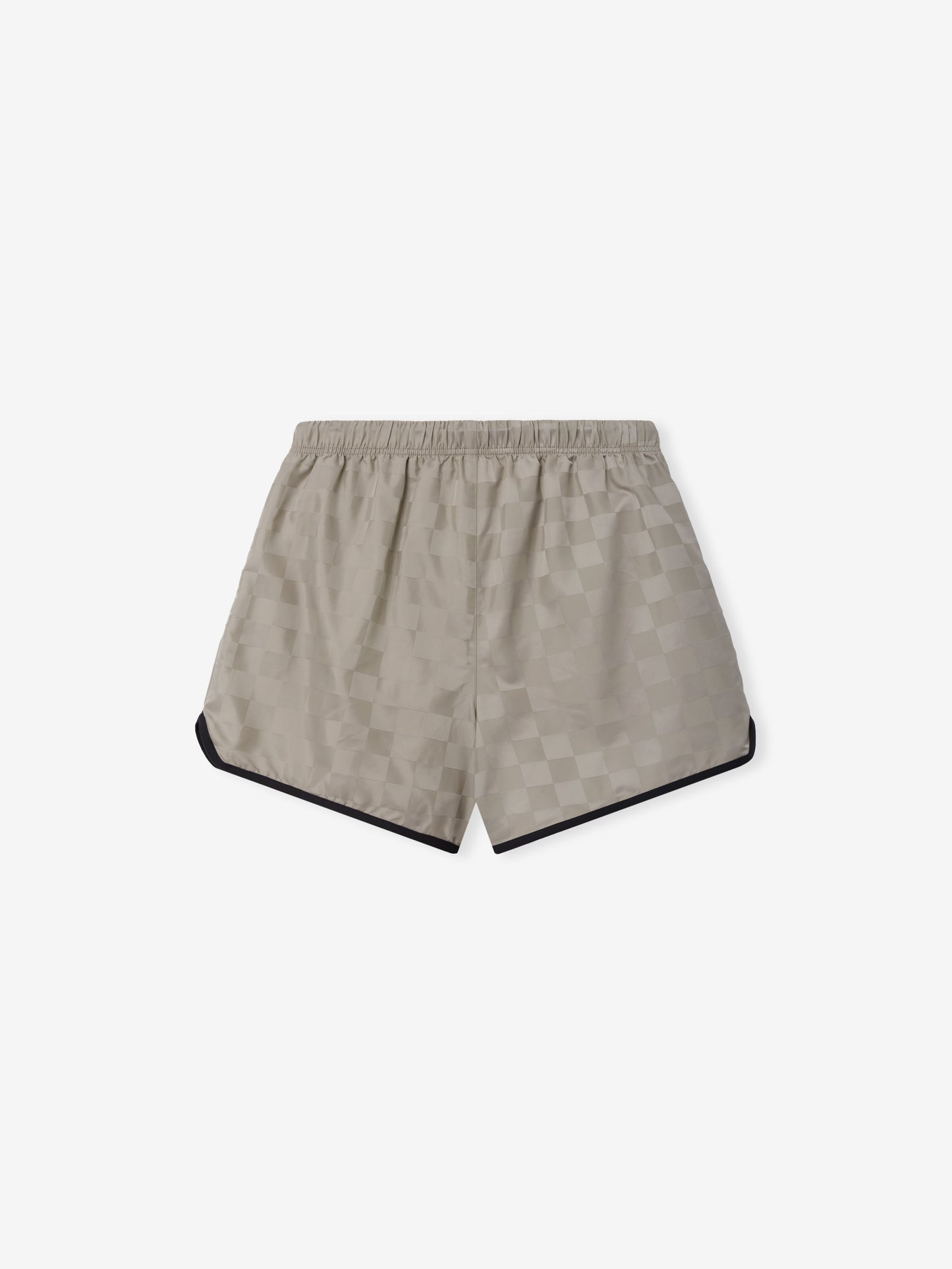 Nylon Checkered Gym Short