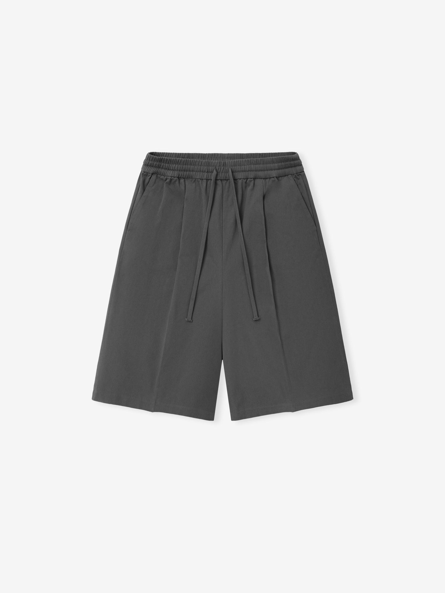 Cotton Twill Relaxed Drawstring Short