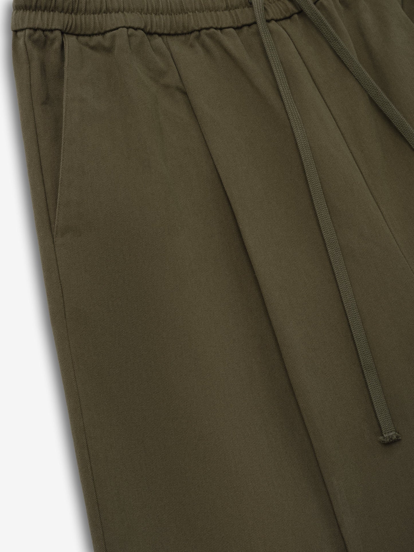 Cotton Twill Relaxed Drawstring Short